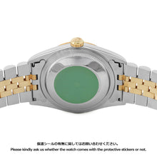 将图像加载到图库查看器中，ROLEX Datejust W36mm Stainless Steel K18YG Champagne Gold Dial16233
