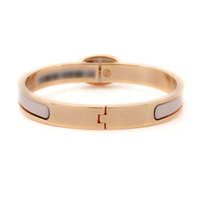 Load image into Gallery viewer, HERMES Mini Clic Chaine d&#39;Ancre Bracelet Size PM Rose Kander Metal Enamel
