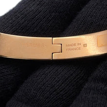 Load image into Gallery viewer, HERMES Mini Clic Chaine d&#39;Ancre Bracelet Size PM Rose Kander Metal Enamel
