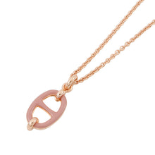 Load image into Gallery viewer, HERMES Mini Maillon Necklace Size PM Rose Beaute Metal Lacquer
