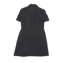 Load image into Gallery viewer, PRADA Tricotine mini dress Size 36 BlackP3O04 Wool 76% Silk24%
