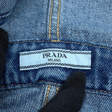 Load image into Gallery viewer, PRADA Denim Bib Overalls Mini Dress Size 36 Light BlueGFA132 Cotton100%
