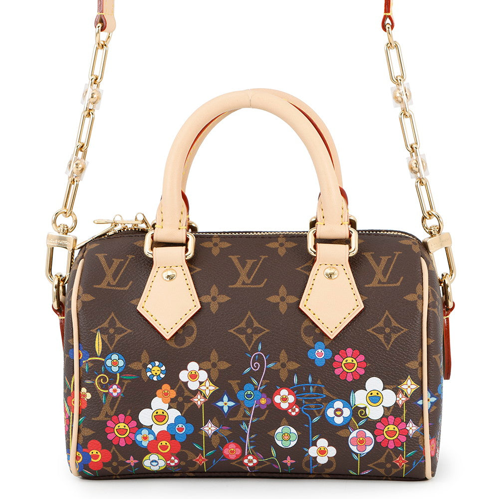 LOUIS VUITTON SpeedyBandouliere LVxTM Brown/Multicolor/PinkM14175 Monogram Size 20