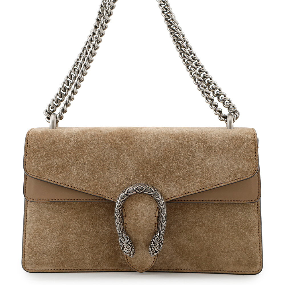 GUCCI Dionysus Shoulder Bag Beige400249 Leather suede