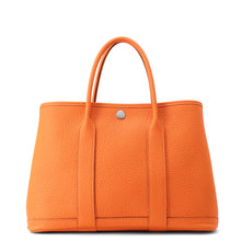 将图像加载到图库查看器中，HERMES Garden Party Orange minyan Negonda Leather Size TPM
