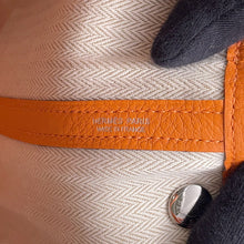 将图像加载到图库查看器中，HERMES Garden Party Orange minyan Negonda Leather Size TPM
