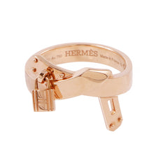 Load image into Gallery viewer, HERMES Gavroche Ring Size 53/#13 18K Pink Gold

