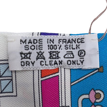 Load image into Gallery viewer, HERMES HERMES Twilly LA MAISON DES CARRES Maison de Carres Blanc/Rose/BlueH062941S 15 Silk100%
