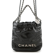 Load image into Gallery viewer, CHANEL CHANEL22 ChainShoulder Bag BlackAS3980 Shiny Calf Leather Size Mini

