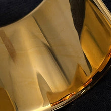 Load image into Gallery viewer, HERMES Olympus Bangle Size T3 Black Box Calf Leather Metal
