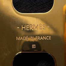 将图像加载到图库查看器中，HERMES Olympus Bangle Size T3 Black Box Calf Leather Metal
