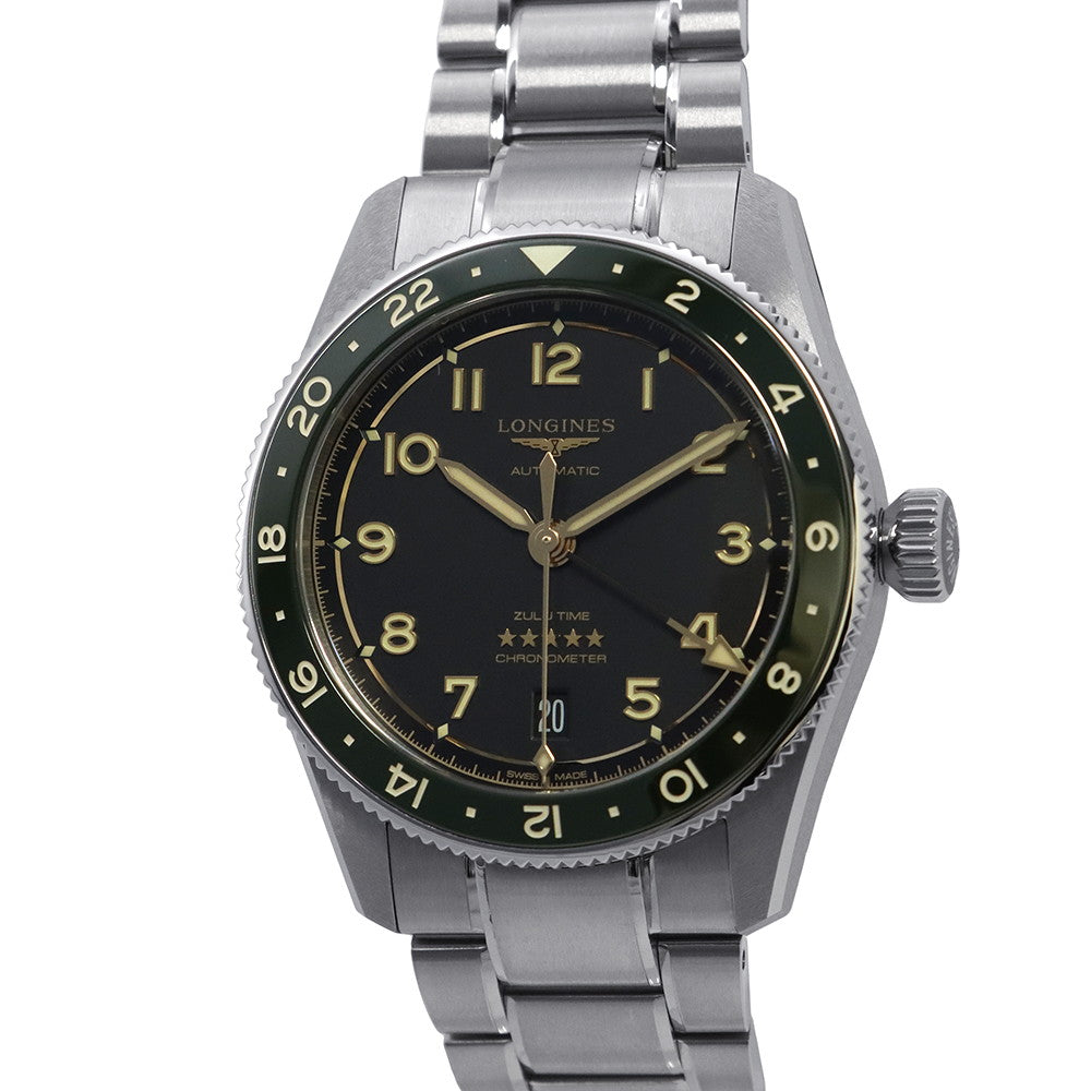 LONGINES Spirit Zule Time W39mm Stainless Steel Black DialL3.802.4.63.6