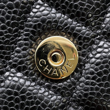 将图像加载到图库查看器中，CHANEL Matelasse Classic Chain Wallet BlackAP0250 Caviar Leather

