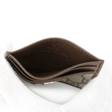 Load image into Gallery viewer, GUCCI GG Supreme Ophidia Card Case Brown/Beige838486 Leather/PVC
