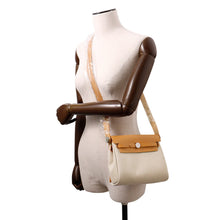 Load image into Gallery viewer, HERMES Herbag zip Natural Sable/Ecru Toile Military Vache Hunter Leather Size Mini
