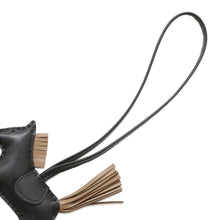 Load image into Gallery viewer, HERMES Rodeo Bag Charm Black/Etoupe Lambskin Size PM
