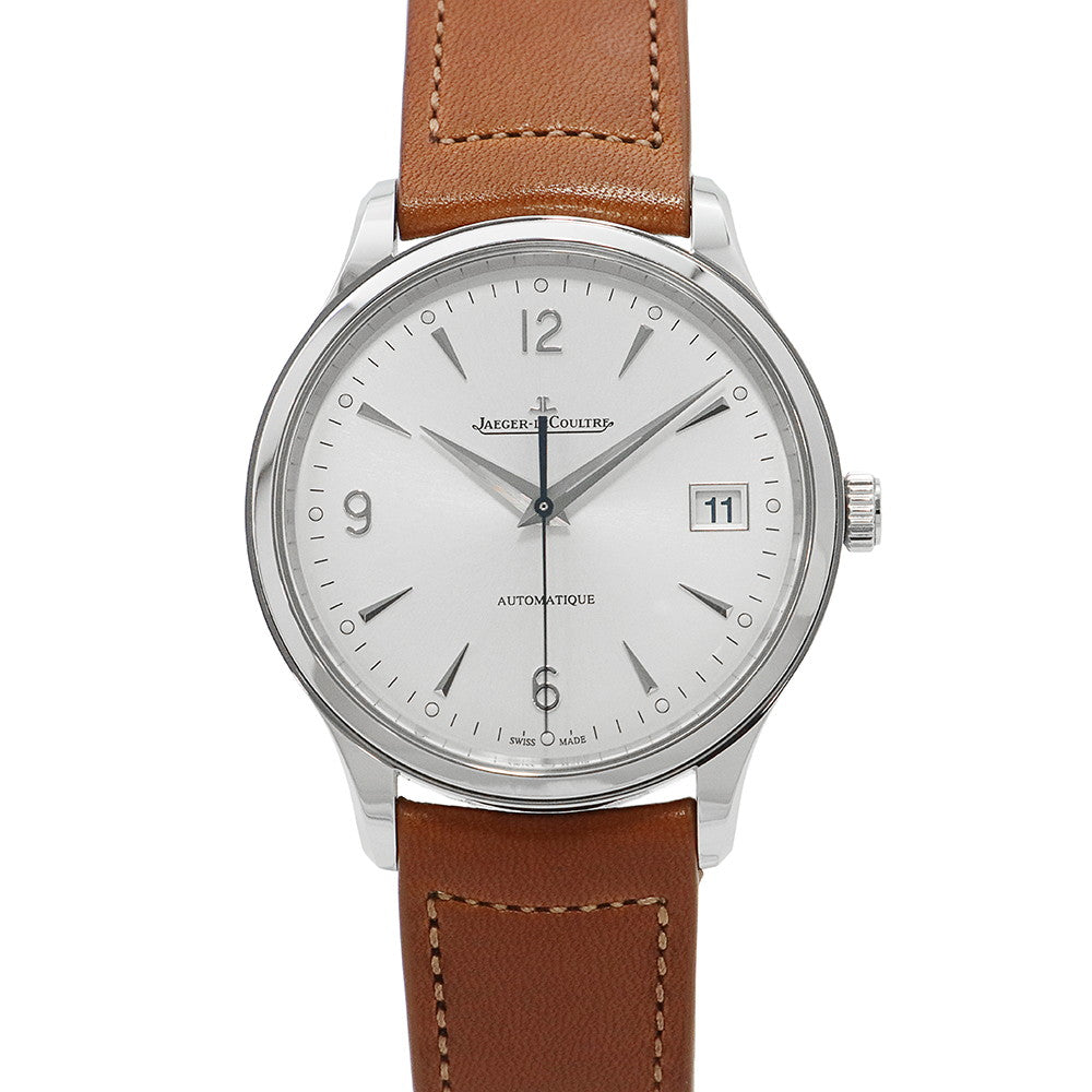 JAEGER-LE COULTRE master control date W40mm Stainless Steel Leather SilverGray DialQ4018420