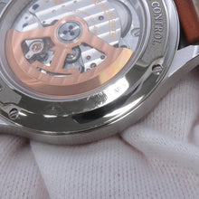 将图像加载到图库查看器中，JAEGER-LE COULTRE master control date W40mm Stainless Steel Leather SilverGray DialQ4018420
