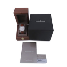 将图像加载到图库查看器中，JAEGER-LE COULTRE master control date W40mm Stainless Steel Leather SilverGray DialQ4018420
