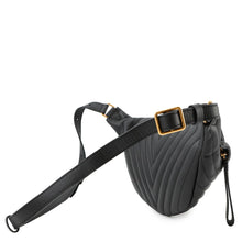 将图像加载到图库查看器中，LOUIS VUITTON New Wave Bumbag NoirM53750 Calf Leather
