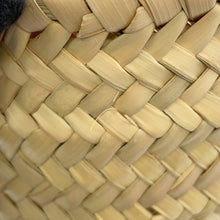 Load image into Gallery viewer, PRADA Woven Palm Triangle Logo Basket Bag Natural/White1BG314 Straw Leather
