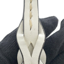 Load image into Gallery viewer, PRADA Woven Palm Triangle Logo Basket Bag Natural/White1BG314 Straw Leather
