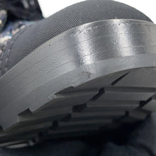 Load image into Gallery viewer, CHANEL CC Logo lace-up short boots Black/MulticolorG35154 Tweed Leather Faux Pearl Size 38H
