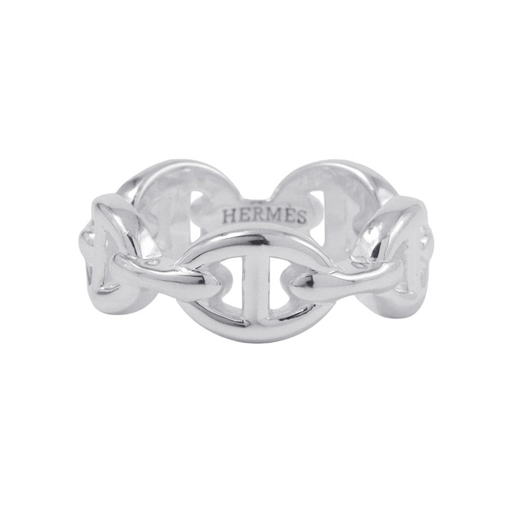 HERMES Chaine d'Ancre Anchene Ring Size PM/50/#10 SV925