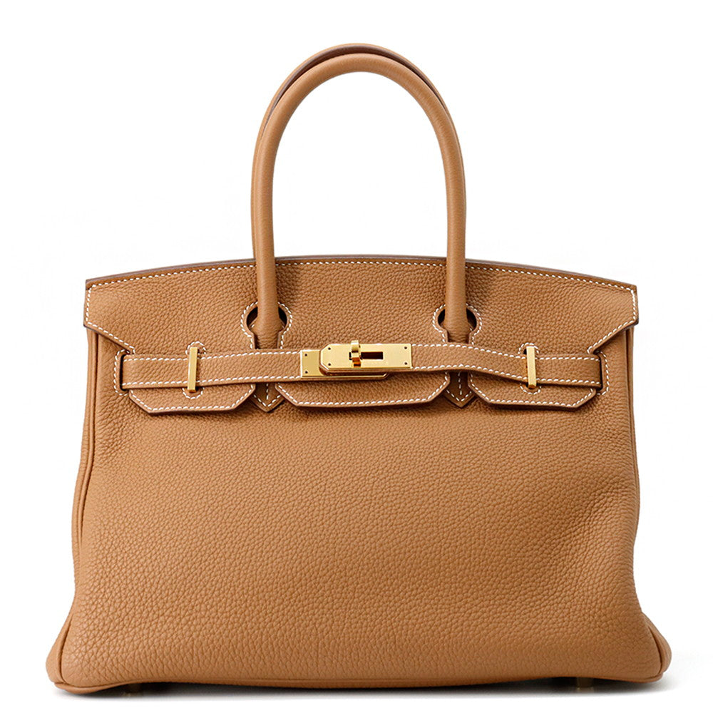 HERMES Birkin Gold Togo Leather Size 30