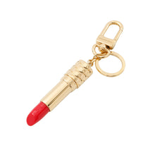 将图像加载到图库查看器中，LOUIS VUITTON Bag Charm・LV Lipstick Red/GoldM03006 Metal
