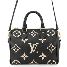 Load image into Gallery viewer, LOUIS VUITTON Speedy Bandouliere RedM58947 Bicolor Monogram Empreinte Leather Size 25
