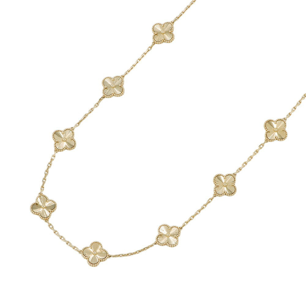 Van Cleef & Arpels Vintage Alhambra Necklace 10 MotifsVCARP3JJ00 18K Yellow Gold