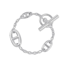 将图像加载到图库查看器中，HERMES Chaine d&#39;Ancre Farandole Bracelet Size SH SV925
