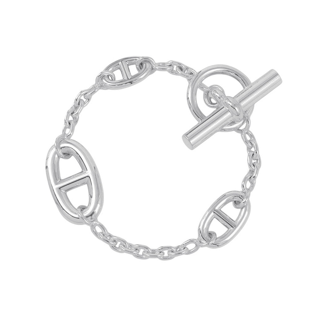 HERMES Chaine d'Ancre Farandole Bracelet Size SH SV925