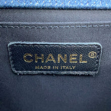 将图像加载到图库查看器中，CHANEL Boy Chanel Patchwork ChainShoulder Bag BlueA92867 Denim

