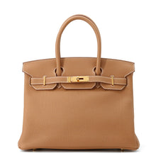 将图像加载到图库查看器中，HERMES Birkin Gold Togo Leather Size 30
