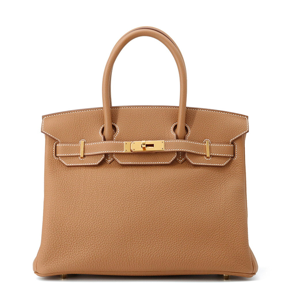 HERMES Birkin Gold Togo Leather Size 30