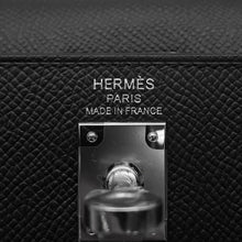 Load image into Gallery viewer, HERMES Kelly Sellier Black Epsom Size 25
