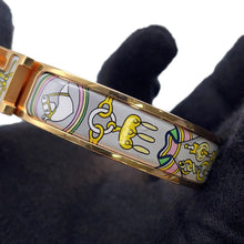 Load image into Gallery viewer, HERMES ClicH Bracelet Beige Metal

