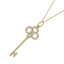 Load image into Gallery viewer, TIFFANY&amp;Co. Crown Key Necklace 18K Yellow Gold
