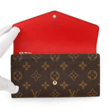 将图像加载到图库查看器中，LOUIS VUITTON Portefeuille Sarah CoquelicotM62236 Monogram
