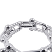 Load image into Gallery viewer, TIFFANY&amp;Co. Hardware Small Link Ring Size Approximately No. 1272669290 18K White Gold
