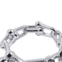 将图像加载到图库查看器中，TIFFANY&amp;Co. Hardware Small Link Ring Size Approximately No. 1272669290 18K White Gold
