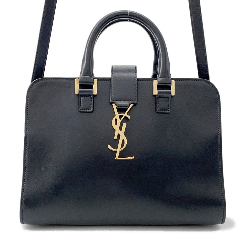 SAINT LAURENT PARIS Baby Kabas 2WAYHandbag Black472466 Leather