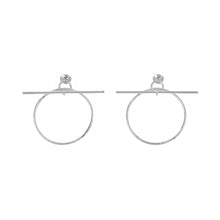 Load image into Gallery viewer, HERMES Loop Earrings Size MM SV925
