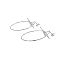 Load image into Gallery viewer, HERMES Loop Earrings Size MM SV925
