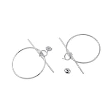Load image into Gallery viewer, HERMES Loop Earrings Size MM SV925
