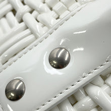 将图像加载到图库查看器中，BALENCIAGA bistro White678028 Patent Leather Size XXS
