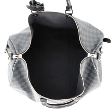 将图像加载到图库查看器中，LOUIS VUITTON Keepall Bandouliere NoirN41413 Damier Graphite Size 55
