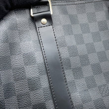 将图像加载到图库查看器中，LOUIS VUITTON Keepall Bandouliere NoirN41413 Damier Graphite Size 55
